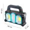 Ліхтар переносний HB-6168-LED+2COB, power bank