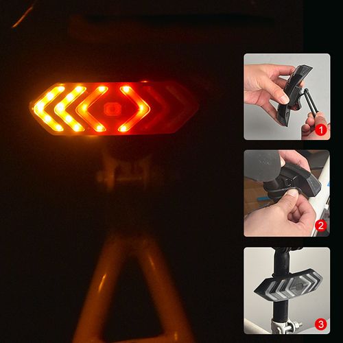 Велофонарь LY-0828 "STOP" (red-yellow)