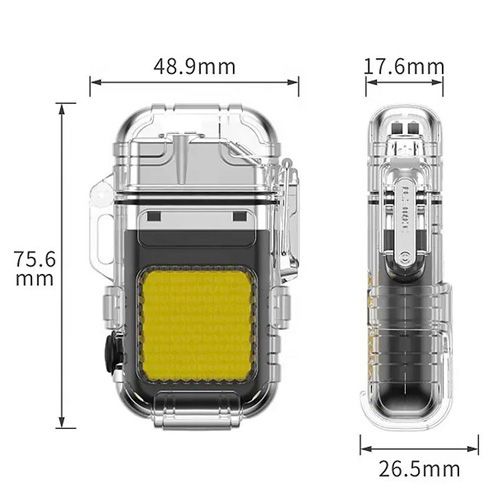 Запальничка Flashlight 9258 спиральна USB з ліхтариком