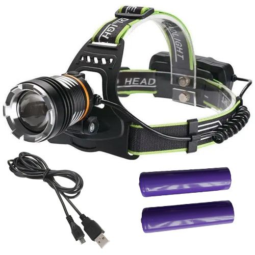 Фонарь налобный PLD-A7-XPE+UV