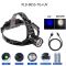 Фонарь налобный PLD-8055-2PM10-2TG(WHITE+UV)
