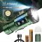 Тактичний ліхтар YEMAO YM-F337  3500LM 3500LM, акумулятори 18650 + 18350 (3200 + 1500 mAh), ультрафіолетовий