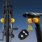 Велофонарь FY-1825 "STOP" (yellow), с указанием поворотов