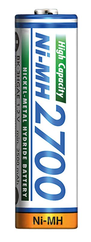 Аккумулятор Panasonic High Capacity AA 2700 мАч 4BP NI-MH 4 шт (BK-3HGAE/4BE)