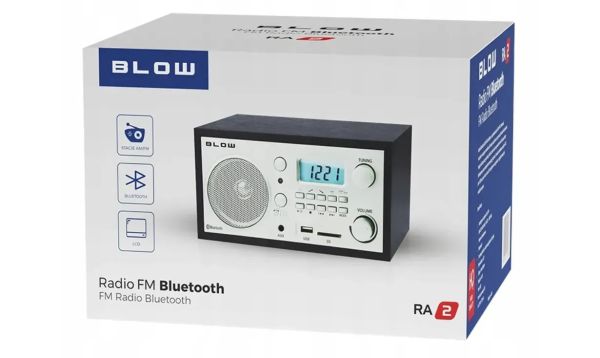 Портативное радио будильник BLOW RA2 FM BLUETOOTH