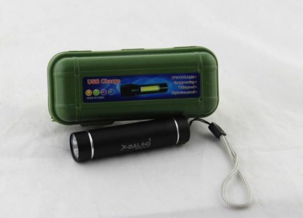 Кишиньковий ліхтар с microUSB Bailong BL-517