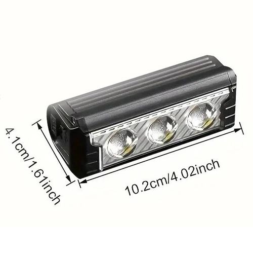 Велофара мощная FY-339B-3LED(white+yellow)