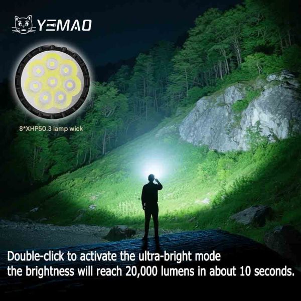 Ліхтар YEMAO YM-A820 8XHP — 46950, Type-C, потужний
