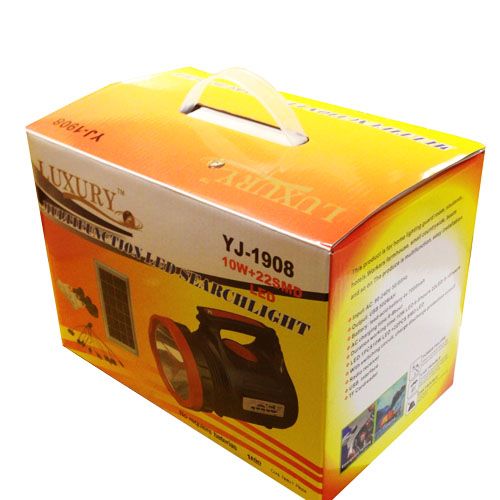 Ліхтар переносний Luxury 1908, 10W+22LED, FM радио, power bank, TF card, сонячна панель