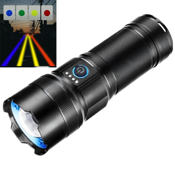 Фонарь AK180 WHITE LASER LED PM30-TG, 1х38650, Power Bank, ЗУ Type-C, zoom, 5 фильтров