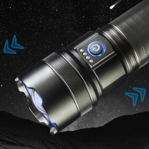 Фонарь AK180 WHITE LASER LED PM30-TG, 1х38650, Power Bank, ЗУ Type-C, zoom, 5 фильтров