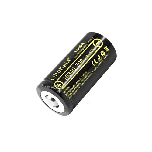 Акумулятор 16340, LiitoKala Lii-16A, 700mAh,