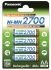 Аккумулятор Panasonic High Capacity AA 2700 мАч 4BP NI-MH 4 шт (BK-3HGAE/4BE)