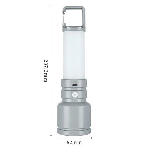Фонарь + светильник CH-23051-3W+SMD, Li-Ion аккум., карабин-кемпинг, ЗУ Type-C