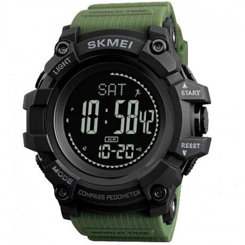 Годинник наручний 1356AG SKMEI, ARMY GREEN, Compass (9748)