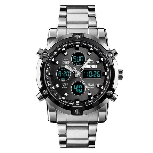 Часы наручные 1389SIBK SKMEI, SILVER-BLACK (9825)