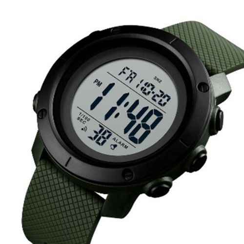 Годинник наручний 1434AGWT SKMEI, ARMY GREEN-WHITE, ABS RING (9752)