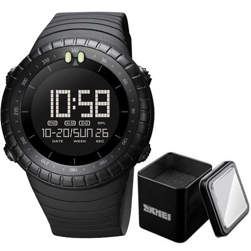 Годинник наручний 1992BK SKMEI, BLACK BOX (9287)