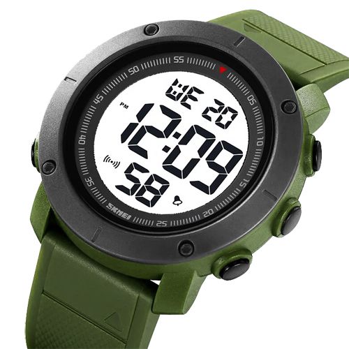 Годинник наручний 2122AGWT SKMEI, ARMY GREEN-WHITE (9787)