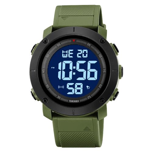 Годинник наручний 2122AGWT SKMEI, ARMY GREEN-WHITE (9787)