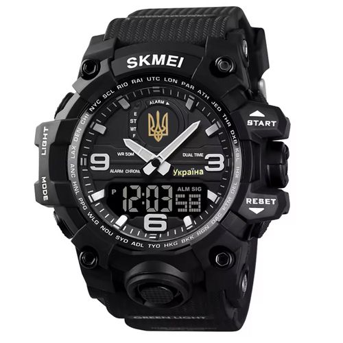 Часы наручные 6851/1586BK SKMEI, BLACK, UKRAINE(10630)