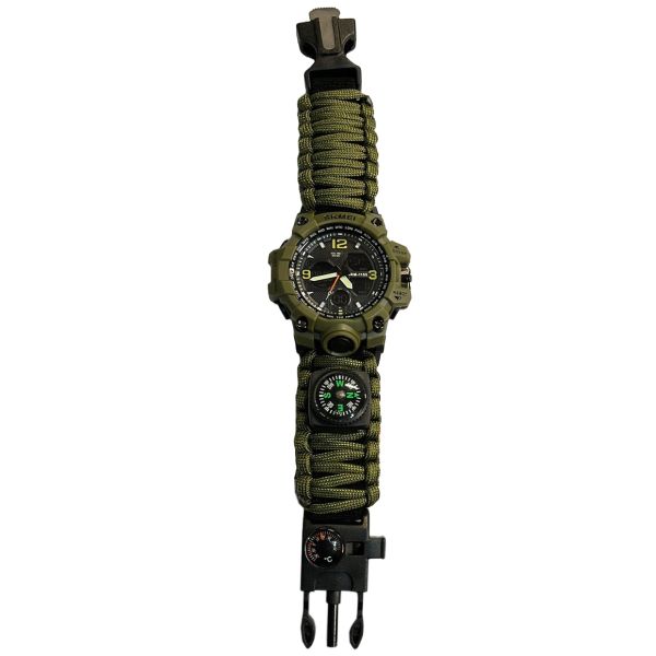 Часы наручные 1155BAG SKMEI PARACORD, ARMY GREEN (10461)