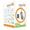 Светодиодная LED лампочка с аккумулятором FA-3630, 28W, E27, 2x18650, солнечная панель, крюк, ЗУ microUSB