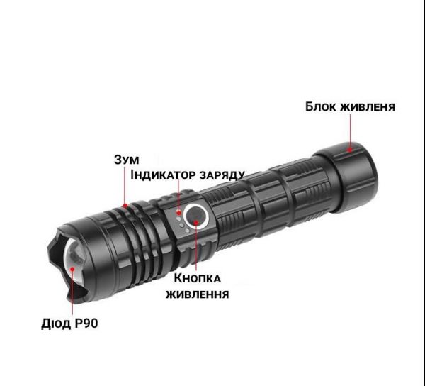 Ліхтарик ручний X-BALOG X81 (діод P50)