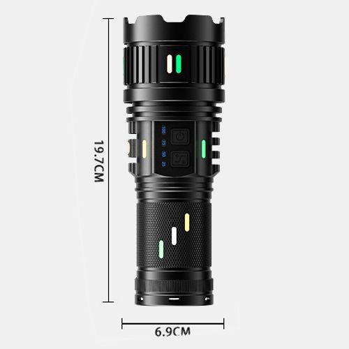 Фонарь  CB-G401Y-30W, power bank, индикация заряда, 4x18650, ЗУ Type-C, zoom