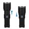 Ліхтар AK138 WHITE LASER LED PM60-TG, 4х18650, power bank, індикація заряду, ЗУ Type-C, zoom