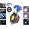 Аккумуляторный LED фонарик W5143-COB(white+yellow+red), multitool, Li-Ion аккум., магнит, карабин, отвертка, ЗУ Type-C