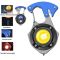 Аккумуляторный LED фонарик W5143-COB(white+yellow+red), multitool, Li-Ion аккум., магнит, карабин, отвертка, ЗУ Type-C