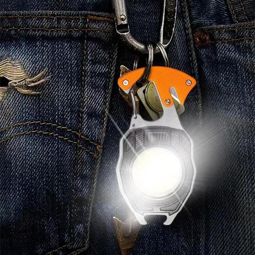 Аккумуляторный LED фонарик W5147 с Type-C (7 режимов, прикуриватель, карабин, нож, магнит)