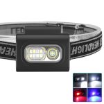 Ліхтарик налобний 505-XPE+8SMD(white+red+blue), Li-Ion акумулятор, ЗУ Type-C