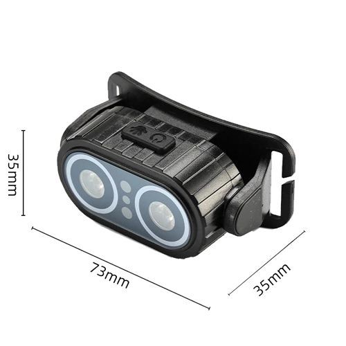 Фонарь налобный Police A57-2COB (white+red), Motion Sensor, Li-Ion аккум., ЗУ Type-C