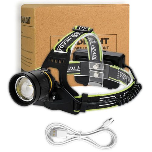 Налобный фонарь Poliece BL-A12-3 Cree P90, 3x18650, zoom, ЗУ Type-C