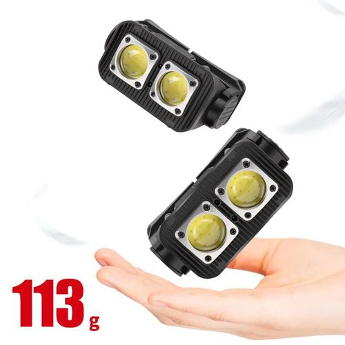 Фонарь налобный K372-2COB(white+red), Motion Sensor, Li-Ion аккум., индикация заряда, ЗУ Type-C