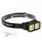Фонарь налобный K372-2COB(white+red), Motion Sensor, Li-Ion аккум., индикация заряда, ЗУ Type-C