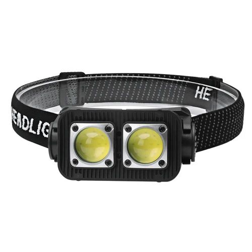 Фонарь налобный K372-2COB(white+red), Motion Sensor, Li-Ion аккум., индикация заряда, ЗУ Type-C