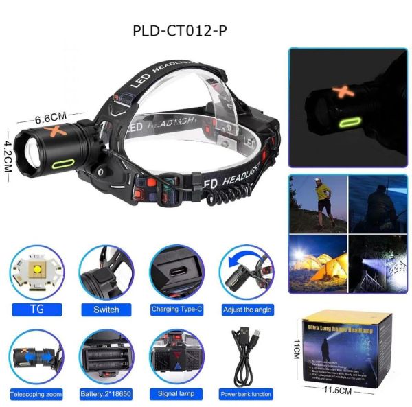 Фонарь налобный NIGHT VISION FLUORESCENCE CT012-P-TG