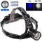 Фонарь налобный PLD-8055-2PM10-2TG(WHITE+UV)