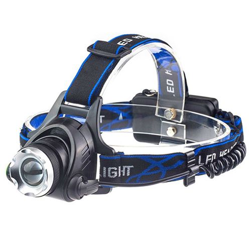 Ліхтари на чоло PLD V9-F-4XPE (RGB), 2x18650, ЗУ 220V/12V, zoom, Box