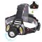 Фонарь налобный Police 2117-T6+2COB, 2x18650, zoom, ЗУ microUSB