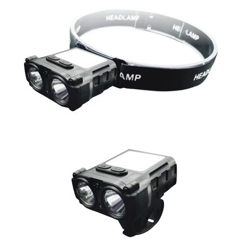 Фонарь налобный SH-T808-2XPE+20SMD(white+red), Motion Sensor, Li-Ion аккум., ЗУ Type-C
