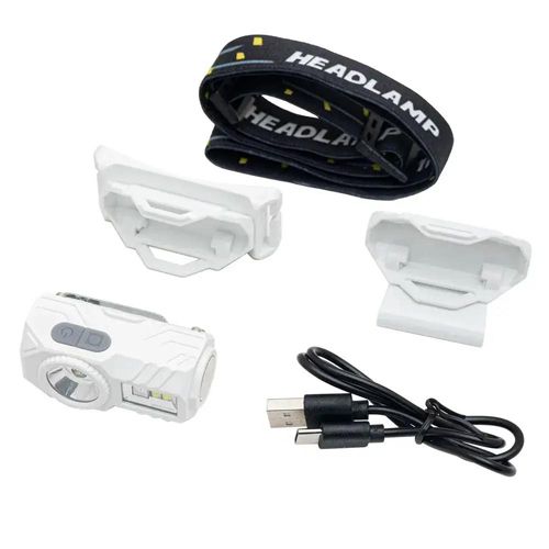 Ліхтарик налобний T131-XPE+3SMD(red+green+blue+UV), Motion Sensor, Li-Ion акум, магніт, кліпса, ЗП Type-C, Box
