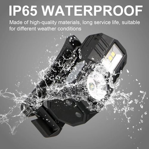Ліхтарик налобний T131-XPE+3SMD(red+green+blue+UV), Motion Sensor, Li-Ion акум, магніт, кліпса, ЗП Type-C, Box