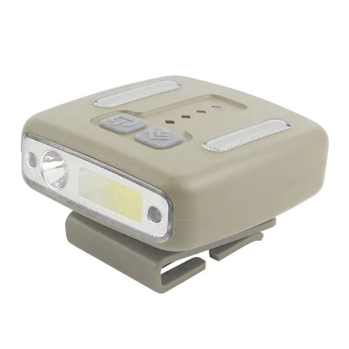Фонарь налобный W6129-XPE+COB(RGB), Motion Sensor, Li-Ion аккум., индикация заряда, клипса, ЗУ Type-C, чехол