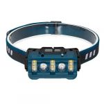 Ліхтарик налобний Police W-6112A-2XPE+12SMD+6SMD(white+red), Motion Sensor, Li-Ion акум., ЗП Type-C, Box