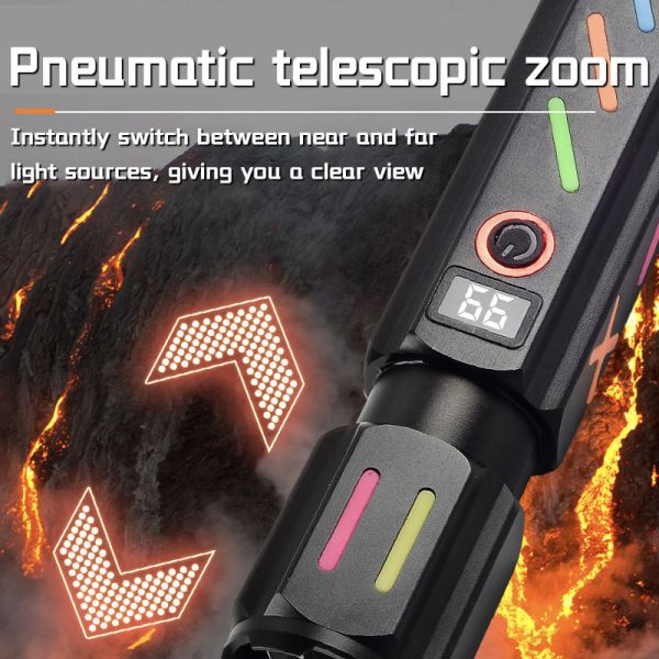 Ліхтар NIGHT VISION FLUORESCENCE 530 WHITE LASER LED PM30-TG, Power Bank, 1x18650, ЗП Type-C, zoom