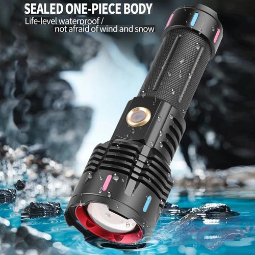 Фонарь NIGHT VISION FLUORESCENCE G25 WHITE LASER LED PM30-TG, 1х26650/3xAAA, Power Bank, ЗУ Type-C, Zoom